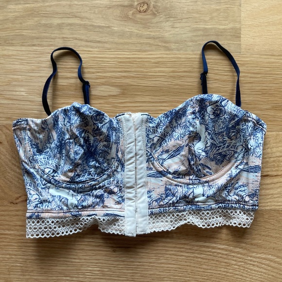 Free People Other - Maaji Balconette Bikini Top Sz L EUC Vintage Garden Print